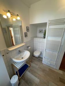 Koupelna v ubytování Landhaus up de Warft - Friesenrose