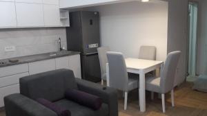 Kuchyň nebo kuchyňský kout v ubytování Belane Beach apartman