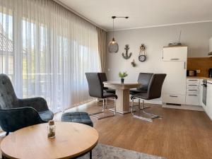 Dapur atau dapur kecil di Residenz Seestern Wohnung 54