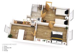Plan piętra w obiekcie Apartmány Mikulčice