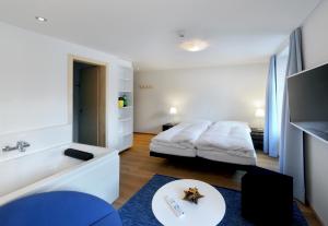 Voodi või voodid majutusasutuse Hotel Sternen toas