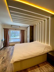 a bedroom with a large bed in a room at Hotel Customised flat Near Taksim/Nişantaşi in Istanbul