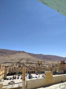 a view of a city in the desert at hotel atlas in Imilchil
