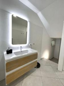 A bathroom at Terme Apartment Levico