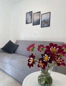 A seating area at Terme Apartment Levico