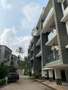 a car parked in front of a building at 3BHK Villa Vikings Stay near candolim in Nerul +31 photos
