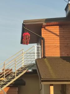 Balkón nebo terasa v ubytování Apartament na wzgórzu