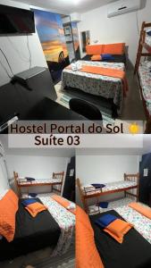 Krevet ili kreveti u jedinici u objektu Hostel portal do sol