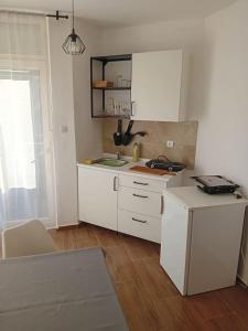 Apartman Orljava的厨房或小厨房