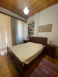 een slaapkamer met een groot bed in een kamer bij ΔΙΡΡΕΥΜΑΤΑ 