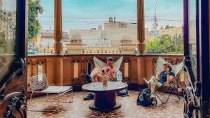 Uma varanda ou terraço em Viajero Lima - Barranco Hostel