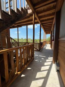 Balkón nebo terasa v ubytování MARIBY HOLBOX