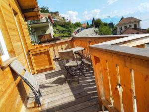 Balkon oz. terasa v nastanitvi "Les Echalas" Chalet indépendant avec cuisine en Lavaux Unesco