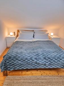 Postel nebo postele na pokoji v ubytování Ferienhaus Heckler
