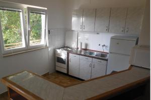 Kuchyň nebo kuchyňský kout v ubytování Apartments Maslina