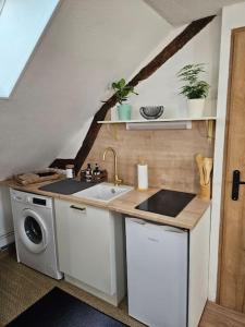 Küche/Küchenzeile in der Unterkunft RÃªve de Loire