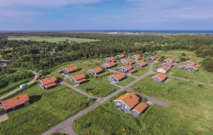 eine Gruppe von Häusern auf einem Feld mit Bäumen in der Unterkunft Nice Home In Ulfborg With Wifi in Fjand Gårde