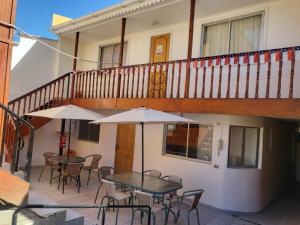Μπαλκόνι ή βεράντα στο Hostal aleja