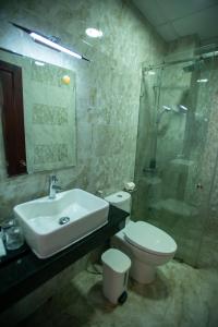 Koupelna v ubytování Thanh Thanh Spa & Hotel