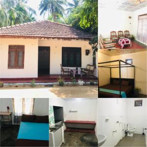 a collage of photos of a house at FS Hotel & villa in Arugam Bay