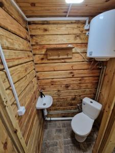 Koupelna v ubytování Bajāri - Pirts - Banya