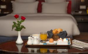 Opciones de desayuno para los huéspedes de Hotel Toubkal
