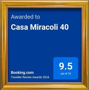 Půdorys ubytování Casa Miracoli 40