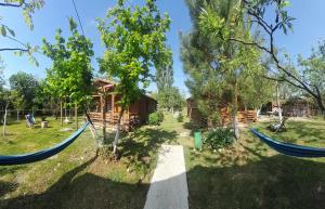 حديقة خارج Tiny houses Genacvale