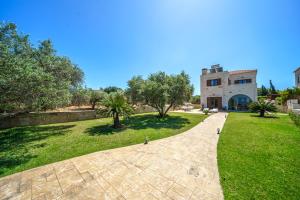 A garden outside FOS residence - ΦΩΣ ,luxury villa