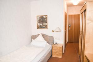 Postel nebo postele na pokoji v ubytování Hotel Harzer am Kurpark
