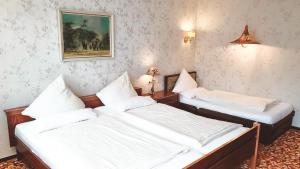 Postel nebo postele na pokoji v ubytování Hotel Harzer am Kurpark
