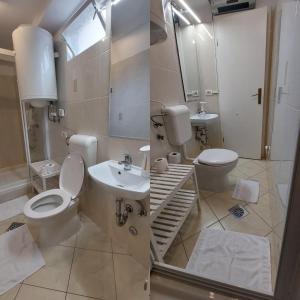 Koupelna v ubytování Apartment Kremen