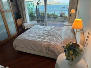 Posteľ alebo postele v izbe v ubytovaní Sana Luxury Apartment