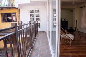 Balkón nebo terasa v ubytování Vajracharya House