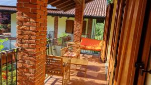 Balkón nebo terasa v ubytování Agriturismo Pastorelli