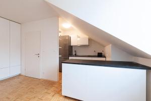 Kuchyňa alebo kuchynka v ubytovaní 2 Zimmer Wohnung in der Stadt - Grazy Appartment