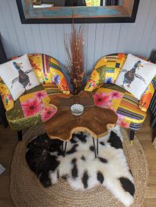 和主人一起入住Rusty Duck Retreat Shepherds Hut的宠物