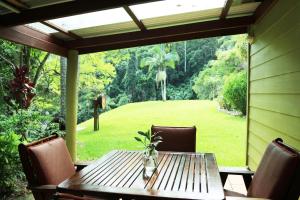 Rainforest Cabin in Doon Doon NSW外面的花园