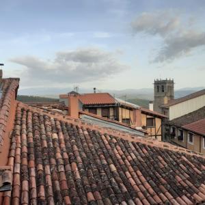 a view from the roof of a building at EL VIEJO OLMO in Herguijuela de la Sierra