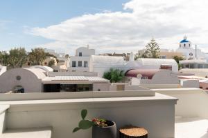 Balkoni atau teres di Central Hostel Oia
