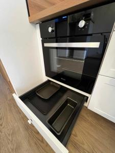 Eldhús eða eldhúskrókur á Gîte L'inatendue