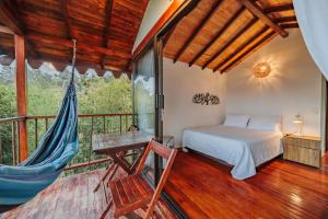Letto o letti in una camera di Hotel Pietrasanta