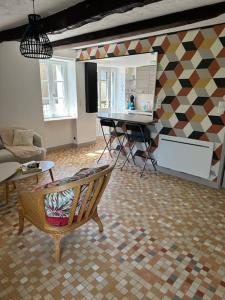 Χώρος καθιστικού στο Petite maison