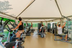 Fitness centrum a/nebo fitness zařízení v ubytování Albergo Cristina