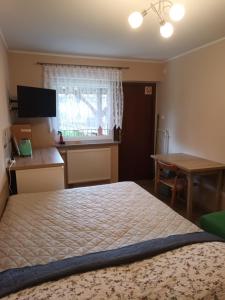 Postel nebo postele na pokoji v ubytování Apartamenty i pokoje u Kryni
