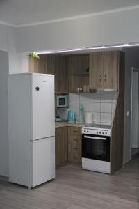 Apartment Patra Greece tesisinde mutfak veya mini mutfak