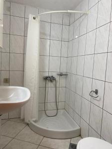 Koupelna v ubytování Albatros rooms