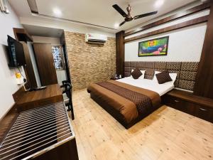 TV a/nebo společenská místnost v ubytování Hotel Sabera