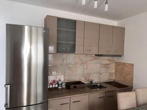Kuchyň nebo kuchyňský kout v ubytování Angel Apartment Srebrno jezero