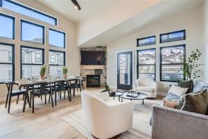 a living room with a table and a dining room at Helling Circle Hideaway 303 in Heber City +50 photos